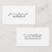 Modern handgeschreven stijlvol | Aangepast tekstmi Visitekaartje (Voorkant / Achterkant)