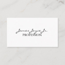 Modern handgeschreven stijlvol | Aangepast tekstmi Visitekaartje