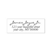 Modern handgeschreven, stijlvol terugkeeradres rubberstempel (Gestempeld)
