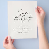 Modern handgeschreven typografie trouwbudget flyer (Hand)