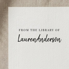 Modern handgeschrift uit de bibliotheek van het ex rubberstempel