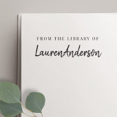 Modern handgeschrift uit de bibliotheek van het ex rubberstempel