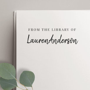 Modern handgeschrift uit de bibliotheek van het ex rubberstempel
