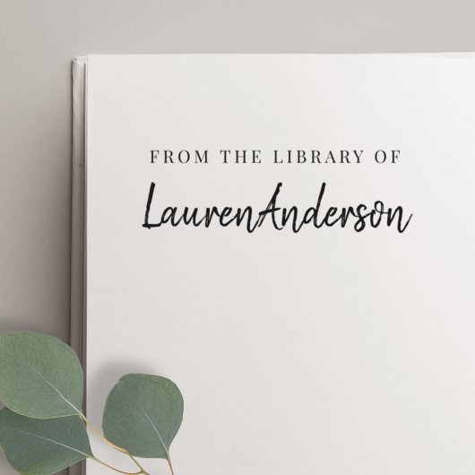 Modern handgeschrift uit de bibliotheek van het ex rubberstempel