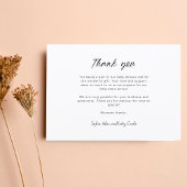 Modern Handlettering 8 Fotocollage Baby shower Bedankkaart