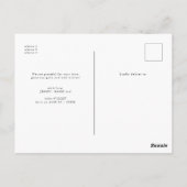 Modern Handlettering - Aangepast Baby shower foto Briefkaart (Achterkant)