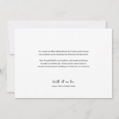 Modern Handlettering Baby Foto liefde en bedankt (Achterkant)