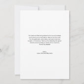 Modern Handlettering Script Baby shower Foto Bedankkaart (Achterkant)