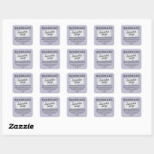 Modern Handmade Lavender Soap Paars Vierkante Sticker (Vel)