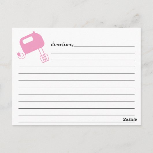 Modern handmatige, met letters uitgeruste roze whi briefkaart (Achterkant)
