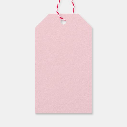 Modern handschrift dank u tekst blush roze chic cadeaulabel (Achterkant)