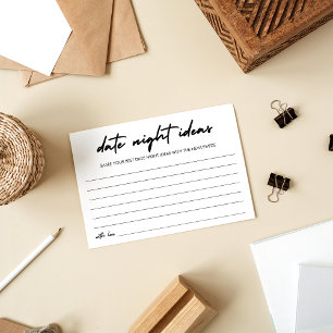 Modern Handschrift Datum Jar Datum Nacht Ideeën Advieskaart