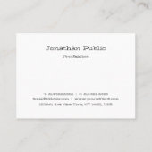 Modern Handschrift Eenvoudige Sjabloon Professiona Visitekaartje (Achterkant)