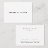 Modern Handschrift Eenvoudige Sjabloon Professiona Visitekaartje (Voorkant / Achterkant)
