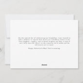 Modern handschrift | Galentine's Day Foto Feestdagenkaart (Achterkant)