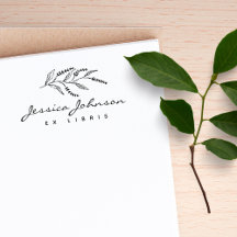 Modern Handschrift Lavendel Custom Ex Libris Boeke