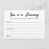 Modern Handschrift Liefde is een Journey Vrijgezel Advieskaart (Voorkant)