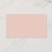 Modern Handschrift Luier Raffle Ticket Blush Roze Informatiekaartje (Achterkant)