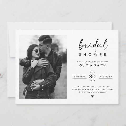 Modern handschrift script foto Vrijgezellenfeest Kaart (Voorkant)