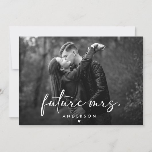 Modern handschrift script foto Vrijgezellenfeest Kaart (Achterkant)