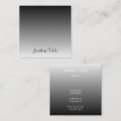 Modern handschrift script tekst elegante Sjabloon Vierkante Visitekaartje (Voorkant / Achterkant)