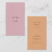 Modern handschrift scriptnaam Elegante Sjabloon Visitekaartje (Voorkant / Achterkant)