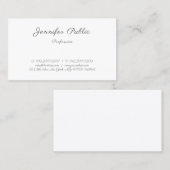 Modern Handschrift Stijlvol Eenvoudige Sjabloon Tr Visitekaartje (Voorkant / Achterkant)