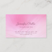 Modern handschrift tekst roze Sjabloon elegante to Visitekaartje (Achterkant)