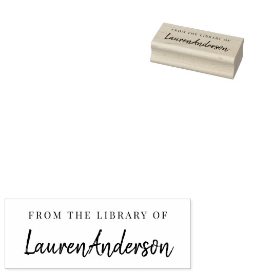 Modern handschrift uit de bibliotheek van Bookplat Rubberstempel (Gestempeld)