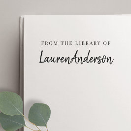 Modern handschrift uit de bibliotheek van Bookplat Rubberstempel