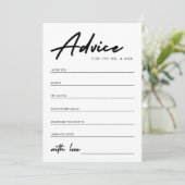 Modern handschrift Vrijgezellenfeest Advieskaart (Staand voorkant)