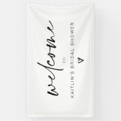 Modern handschrift Weddenschap Vrijgezellenfeest W Spandoek (Verticaal)