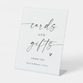 Modern Handwriting Cards & Gifts Wedding Reclamebord Met Voetstuk (Voorkant)