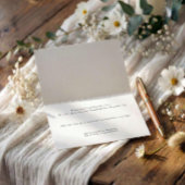 Modern Handwriting Heart Black and White Wedding Bedankkaart