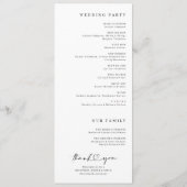 Modern Handwriting Simple Heart We Do Wedding Programmakaart (Achterkant)