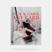 Modern Handwritten Overlay Photo Wedding Acryl Bord (Voorkant)