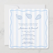 Modern Handwritten Oyster Roast Coed Bridal Shower Kaart (Voorkant)