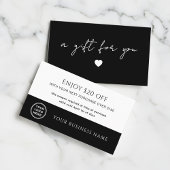 Modern Handwritten Script Gift Voucher Kortingskaartje