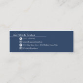 Modern Handwritten Script Graduate Name Card Mini Visitekaartje (Achterkant)