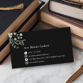 Modern Handwritten Script Graduate Name Card Visitekaartje