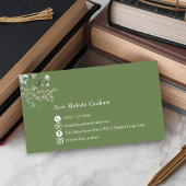 Modern Handwritten Script Graduate Name Card Visitekaartje