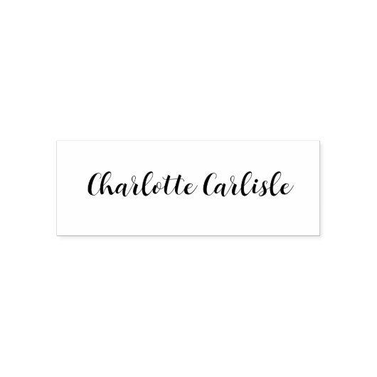 Modern Handwritten Script Personal Signature Zelfinktende Stempel (Design)