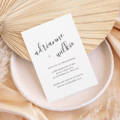 Modern Handwritten Script Wedding Invitation Kaart