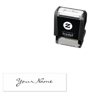 Modern Handwritten Signature Stylish Script Zelfinktende Stempel