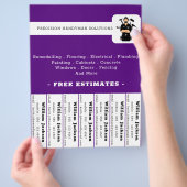 Modern handyman bouw custom logo flyer (Hand)
