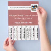 Modern handyman bouw custom logo flyer (Hand)