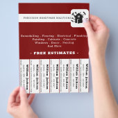 Modern handyman bouw custom logo flyer (Hand)