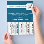 Modern handyman bouw custom logo flyer (Hand)