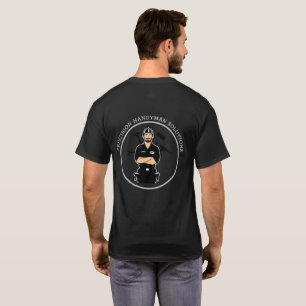 Modern handyman bouw custom logo t-shirt