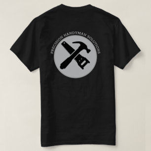 Modern handyman bouw custom logo t-shirt